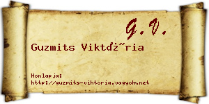 Guzmits Viktória névjegykártya